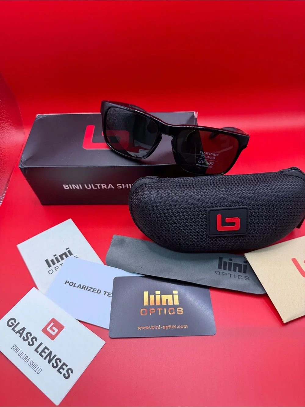 Men’s Black Polarized Sunglasses